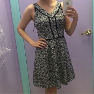 Black & White Mossimo Dress, Exposed Silver Zipper